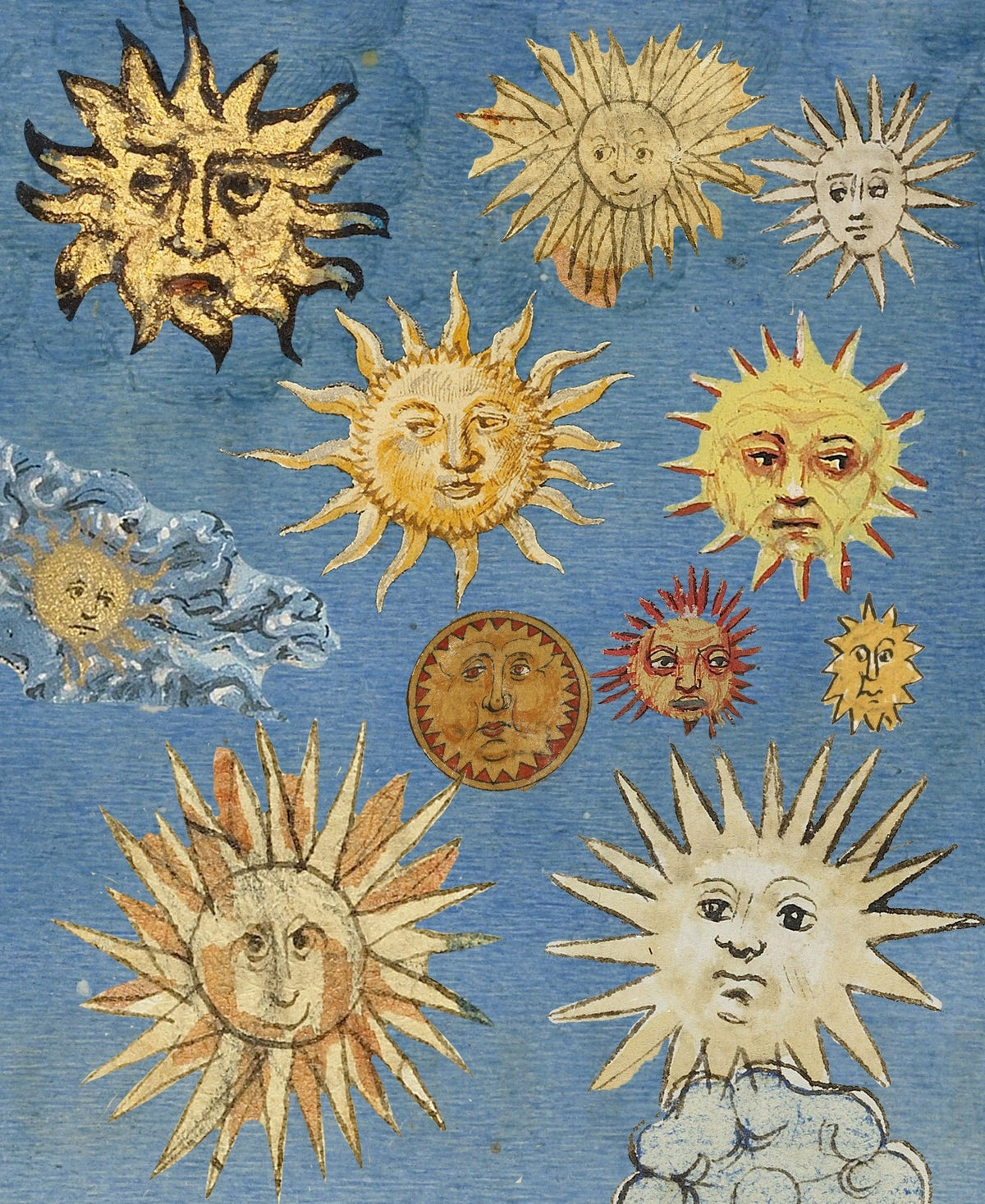 Medieval suns and moons