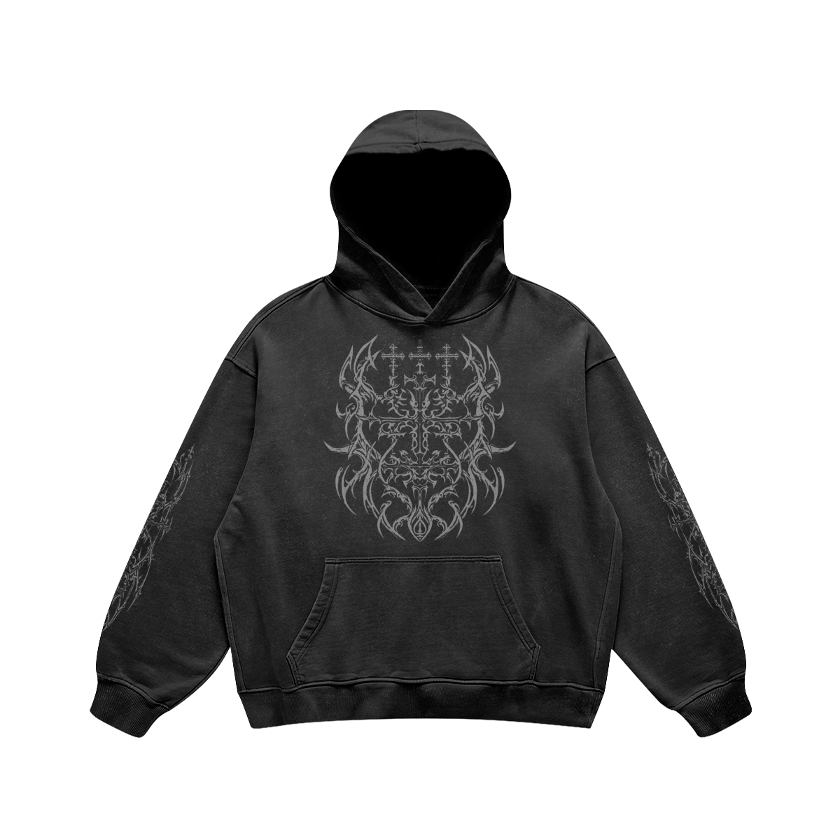 Grail Crest Washed Hoodie