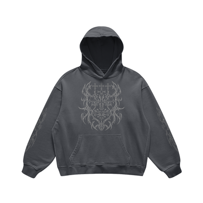 Grail Crest Washed Hoodie