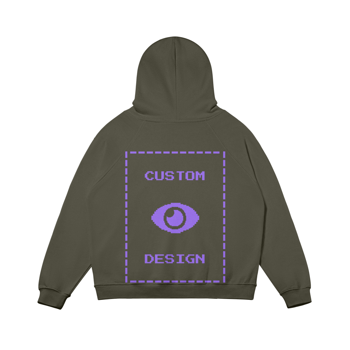 Pixelweaver Collection | PW Custom 380GSM Fleece-lined Hoodie Back | DEJA