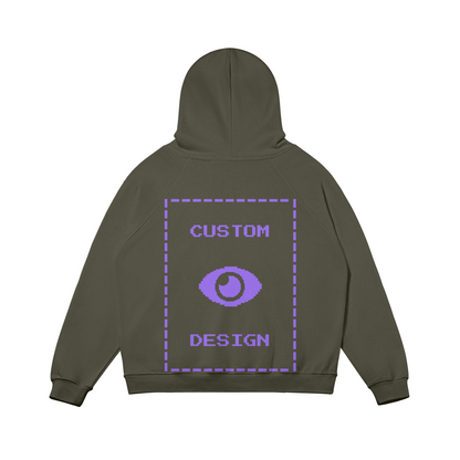 Pixelweaver Collection | PW Custom 380GSM Fleece-lined Hoodie Back | DEJA