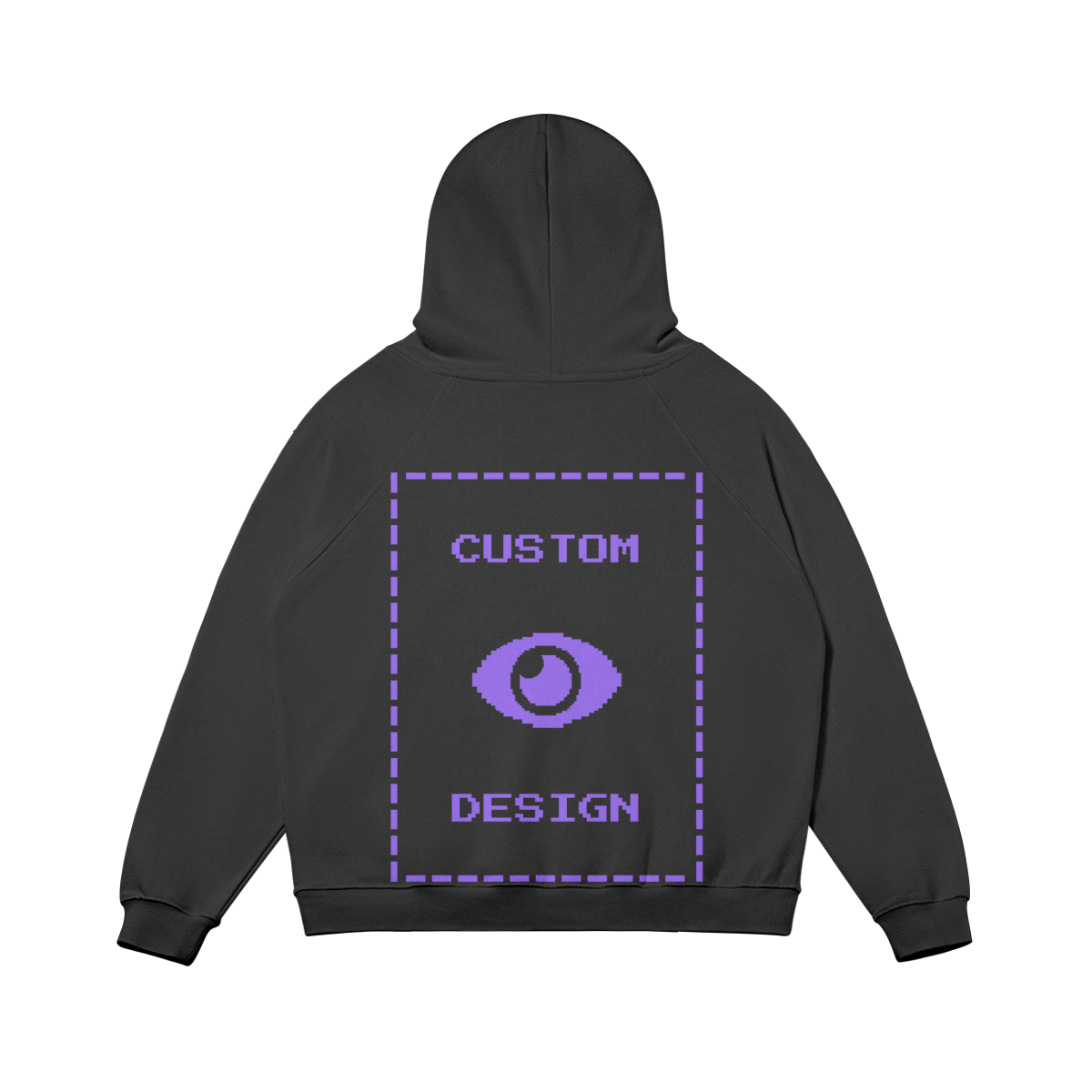 Pixelweaver Collection | PW Custom 380GSM Fleece-lined Hoodie Front & Back | DEJA