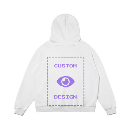 Pixelweaver Collection | PW Custom 380GSM Fleece-lined Hoodie Front & Back | DEJA