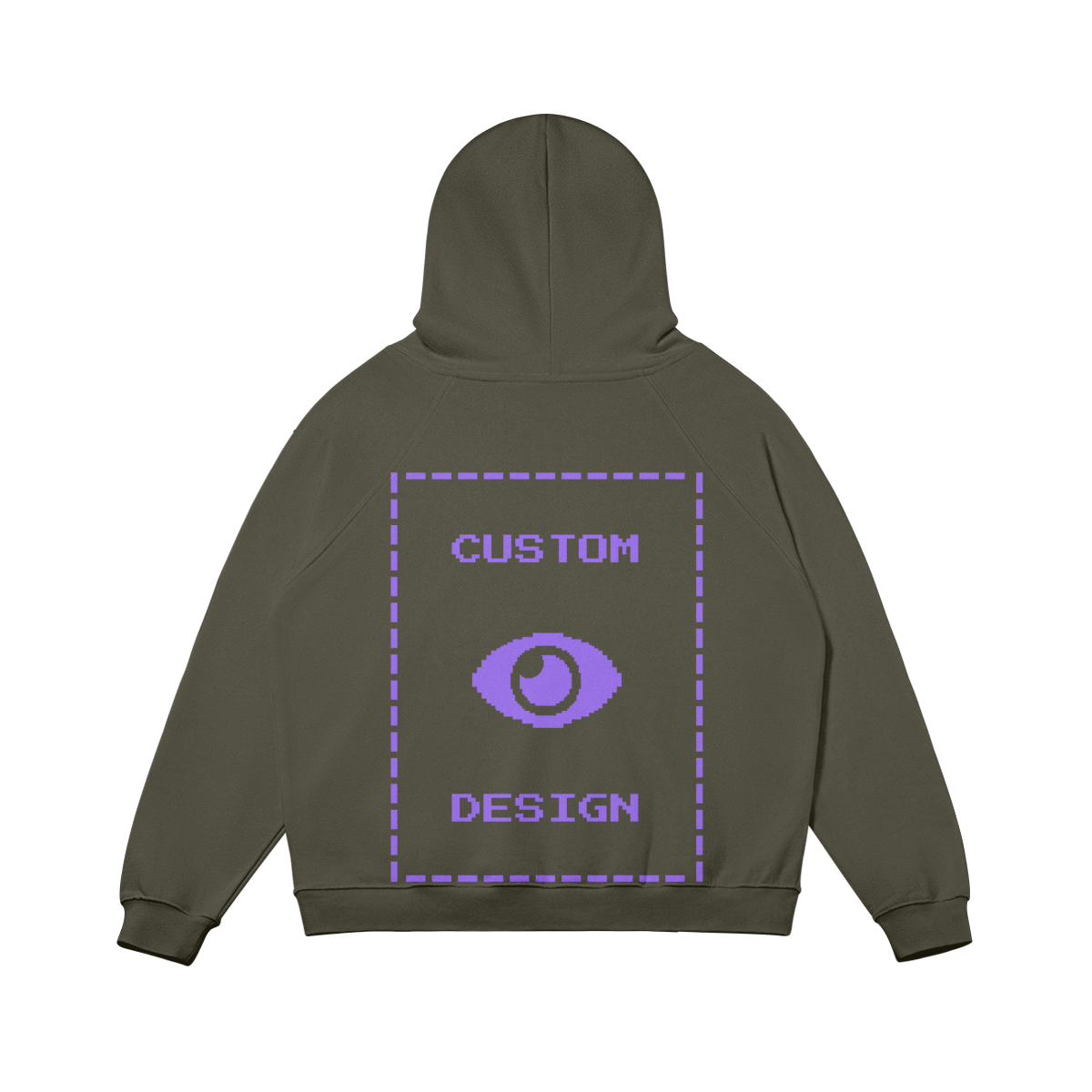 Pixelweaver Collection | PW Custom 380GSM Fleece-lined Hoodie Front & Back | DEJA