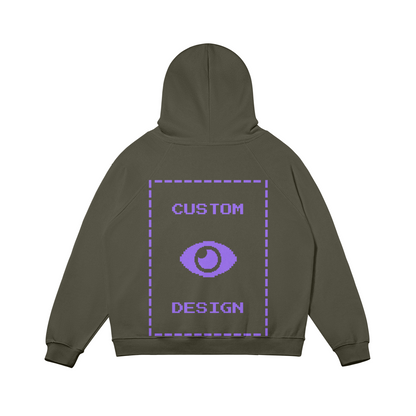 Pixelweaver Collection | PW Custom 380GSM Fleece-lined Hoodie Front & Back | DEJA