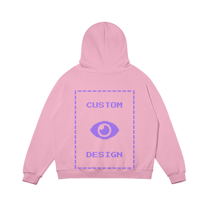 Pixelweaver Collection | PW Custom 380GSM Fleece-lined Hoodie Front & Back | DEJA
