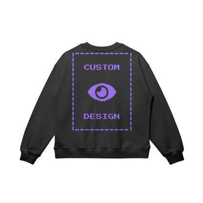 Pixelweaver Collection | PW Custom 370GSM Heavyweight Oversized Sweatshirt Back | DEJA