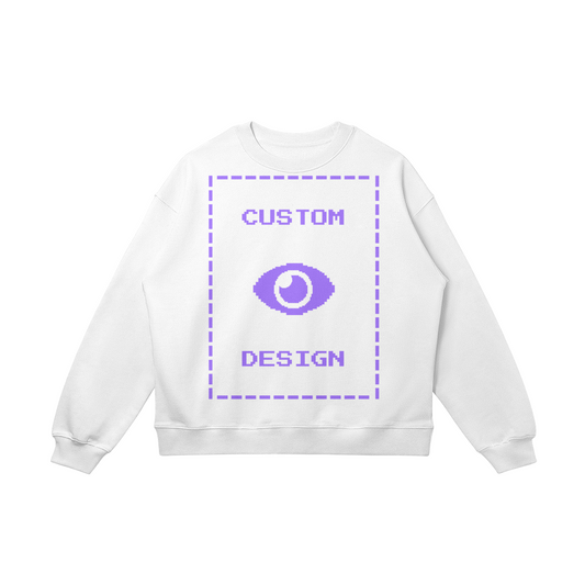 Pixelweaver Collection | PW Custom 370GSM Heavyweight Oversized Sweatshirt Front & Back | DEJA