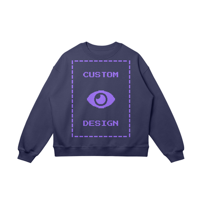 Pixelweaver Collection | PW Custom 370GSM Heavyweight Oversized Sweatshirt Front & Back | DEJA