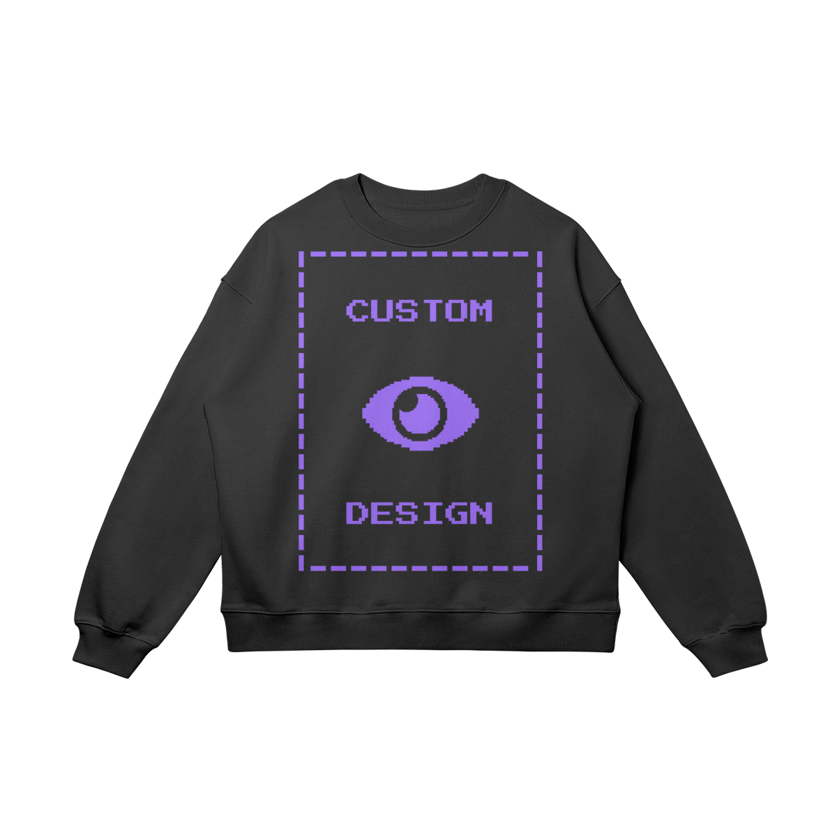 Pixelweaver Collection | PW Custom 370GSM Heavyweight Oversized Sweatshirt Front & Back | DEJA