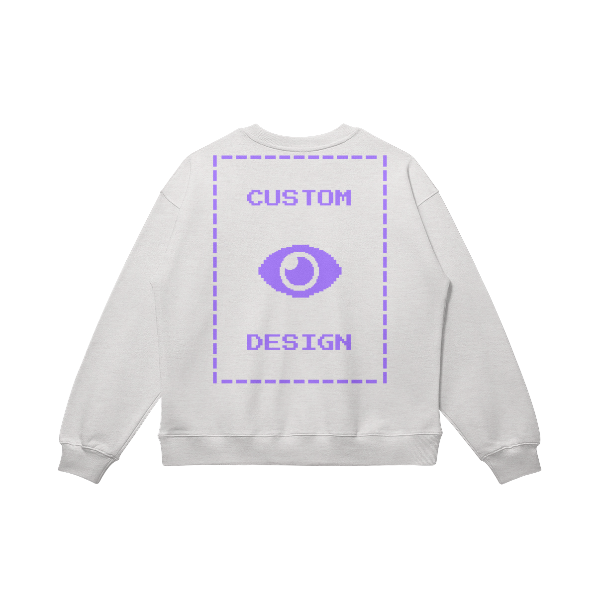 Pixelweaver Collection | PW Custom 370GSM Heavyweight Oversized Sweatshirt Front & Back | DEJA