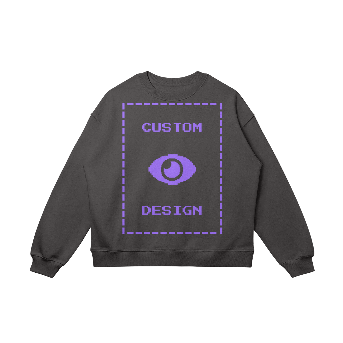 Pixelweaver Collection | PW Custom 370GSM Heavyweight Oversized Sweatshirt Front & Back | DEJA