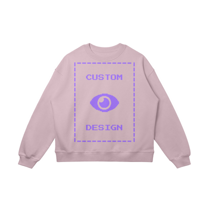 Pixelweaver Collection | PW Custom 370GSM Heavyweight Oversized Sweatshirt Front & Back | DEJA