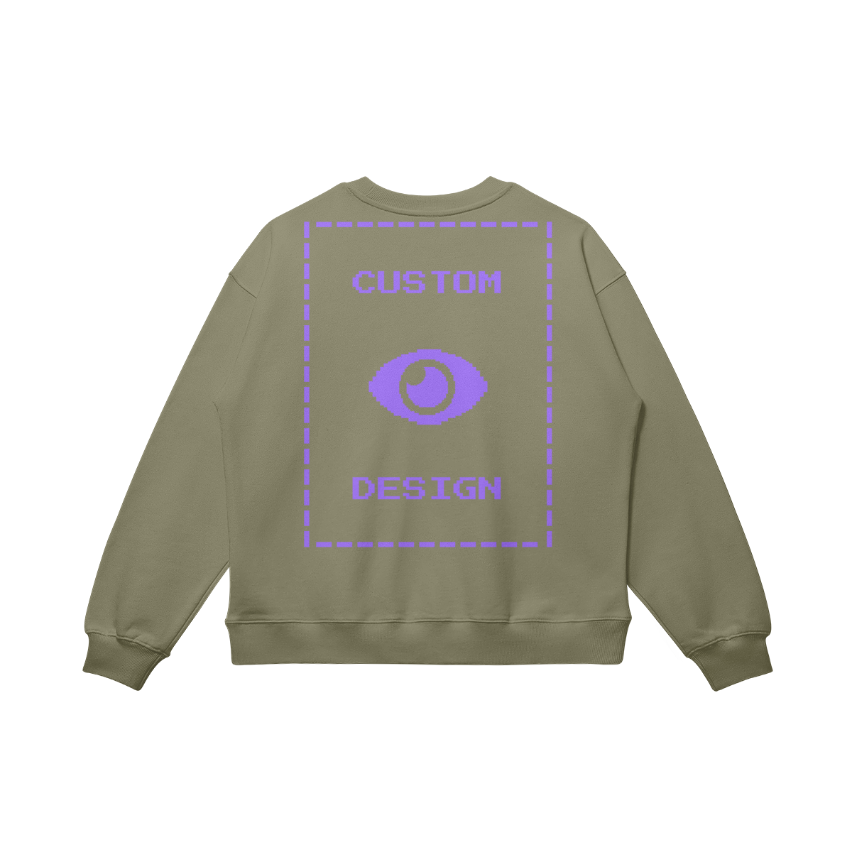 Pixelweaver Collection | PW Custom 370GSM Heavyweight Oversized Sweatshirt Front & Back | DEJA