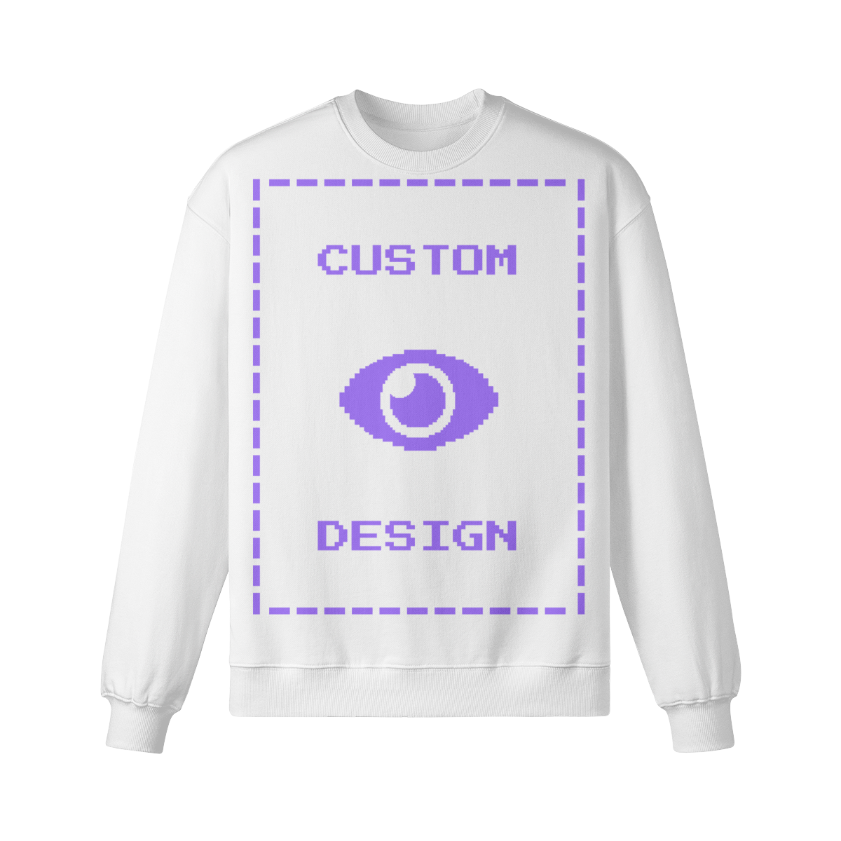Pixelweaver Collection | PW Custom 370GSM Heavyweight Oversized Sweatshirt Front & Back | DEJA