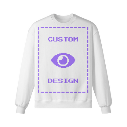 Pixelweaver Collection | PW Custom 370GSM Heavyweight Oversized Sweatshirt Front & Back | DEJA