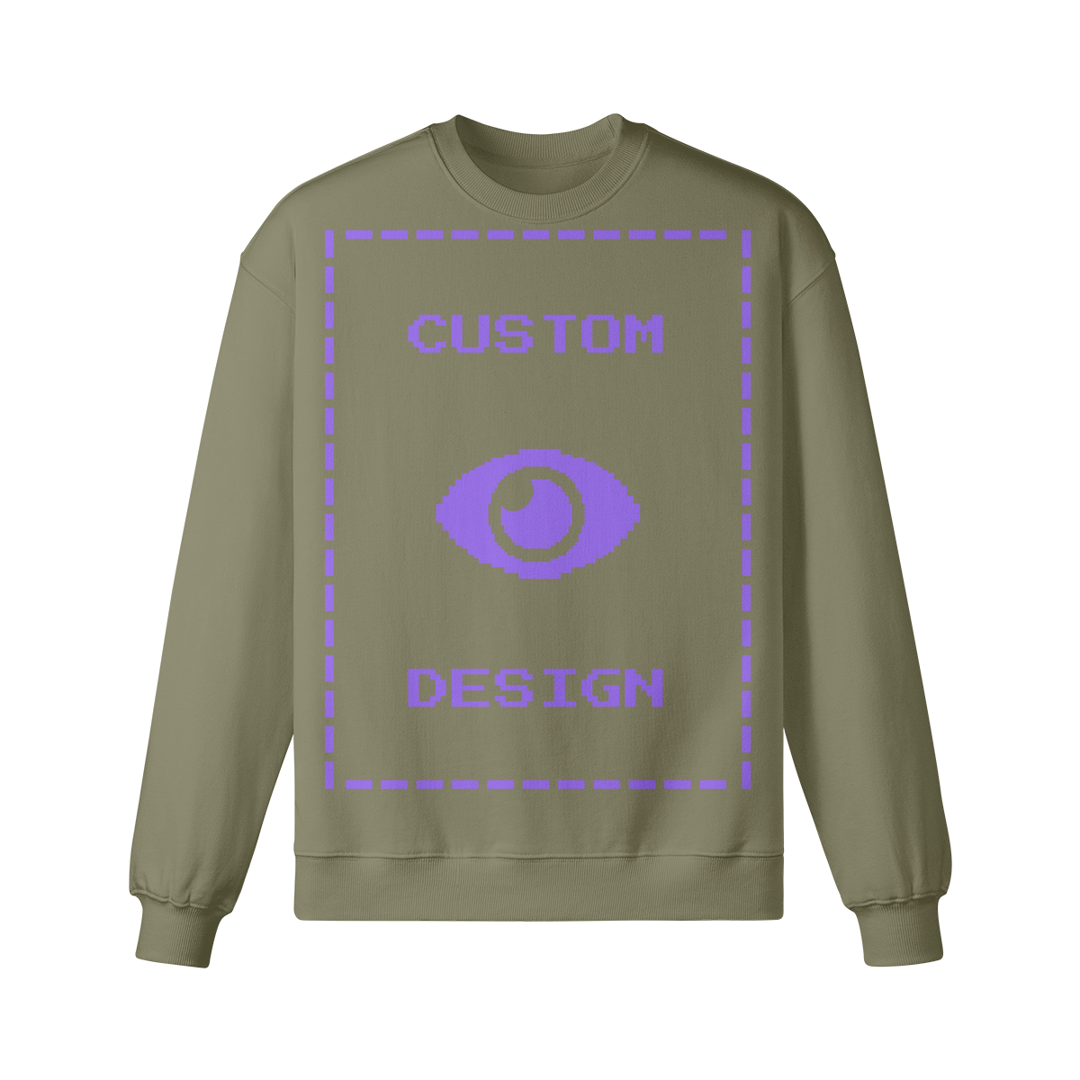 Pixelweaver Collection | PW Custom 370GSM Heavyweight Oversized Sweatshirt Front & Back | DEJA