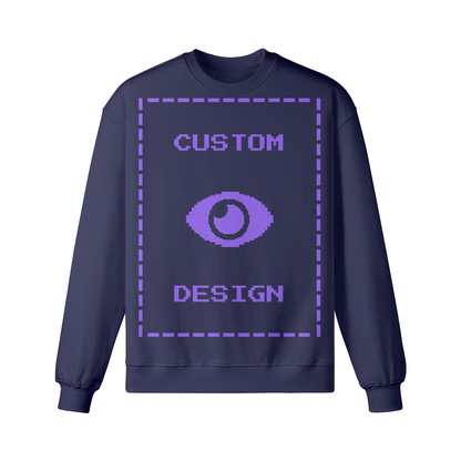 Pixelweaver Collection | PW Custom 370GSM Heavyweight Oversized Sweatshirt Front & Back | DEJA