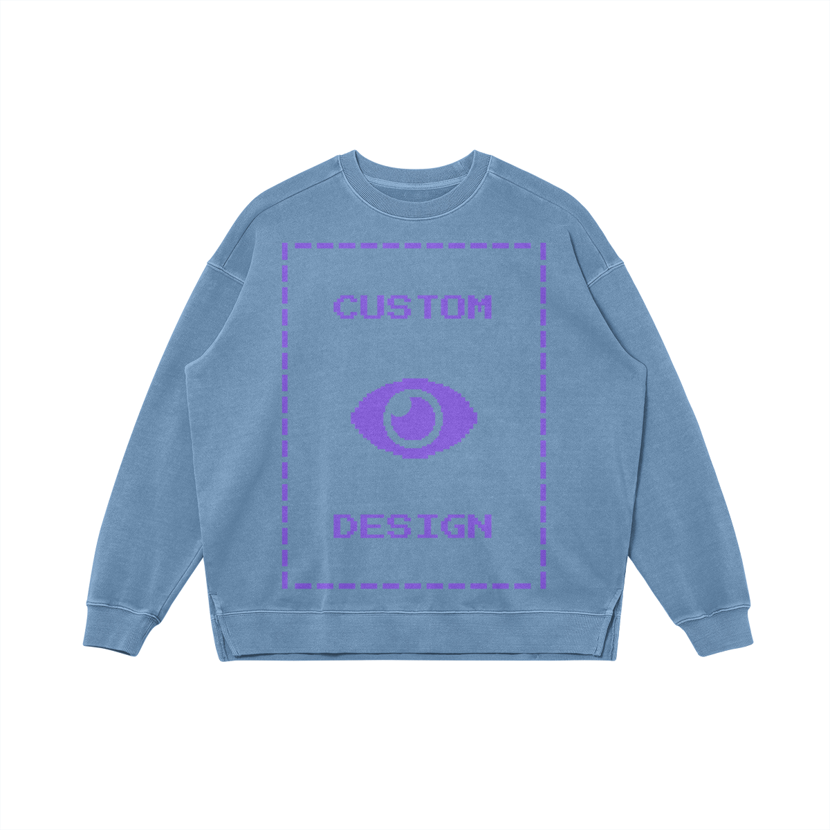 Pixelweaver Collection | PW Custom 380GSM Heavyweight Oversized Side Slit Faded Front | DEJA