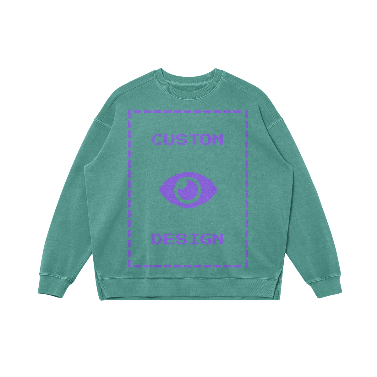 Pixelweaver Collection | PW Custom 380GSM Heavyweight Oversized Side Slit Faded Front | DEJA