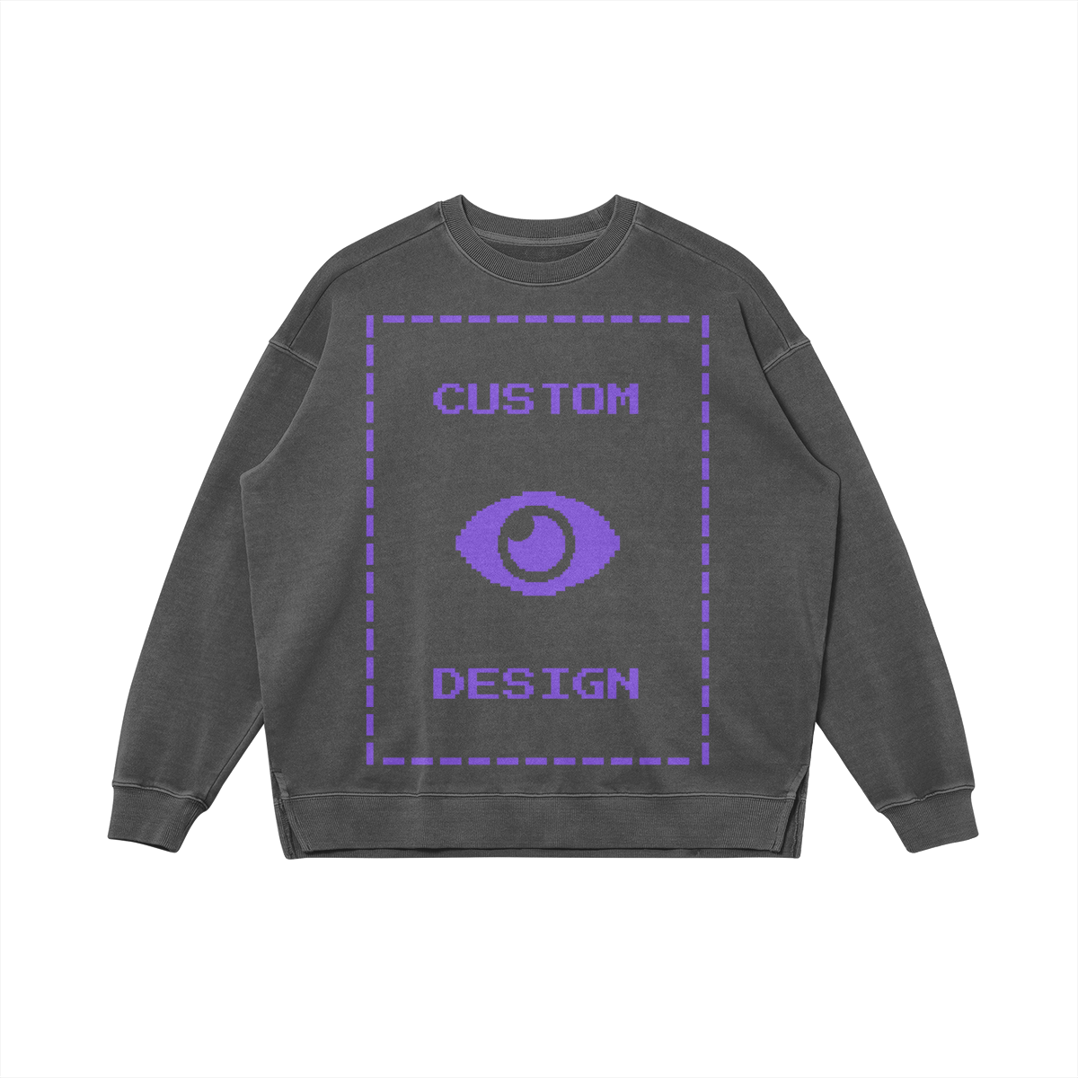 Pixelweaver Collection | PW Custom 380GSM Heavyweight Oversized Side Slit Faded Front | DEJA