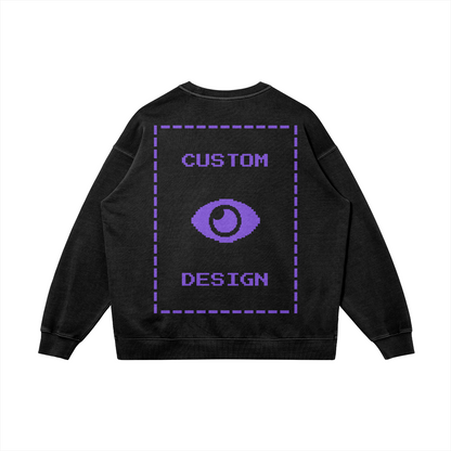 Pixelweaver Collection | PW Custom 380GSM Heavyweight Oversized Side Slit Faded Back | DEJA