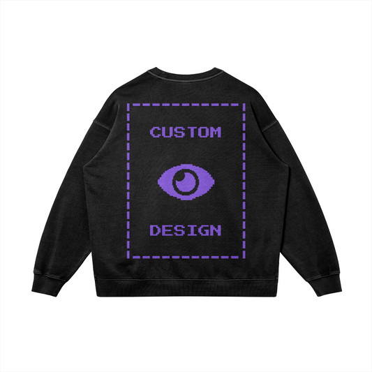 Pixelweaver Collection | PW Custom 380GSM Heavyweight Oversized Side Slit Faded Back | DEJA