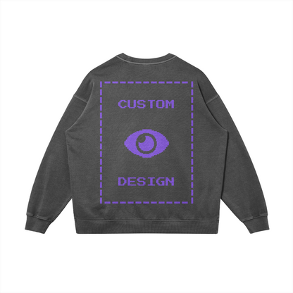 Pixelweaver Collection | PW Custom 380GSM Heavyweight Oversized Side Slit Faded Back | DEJA