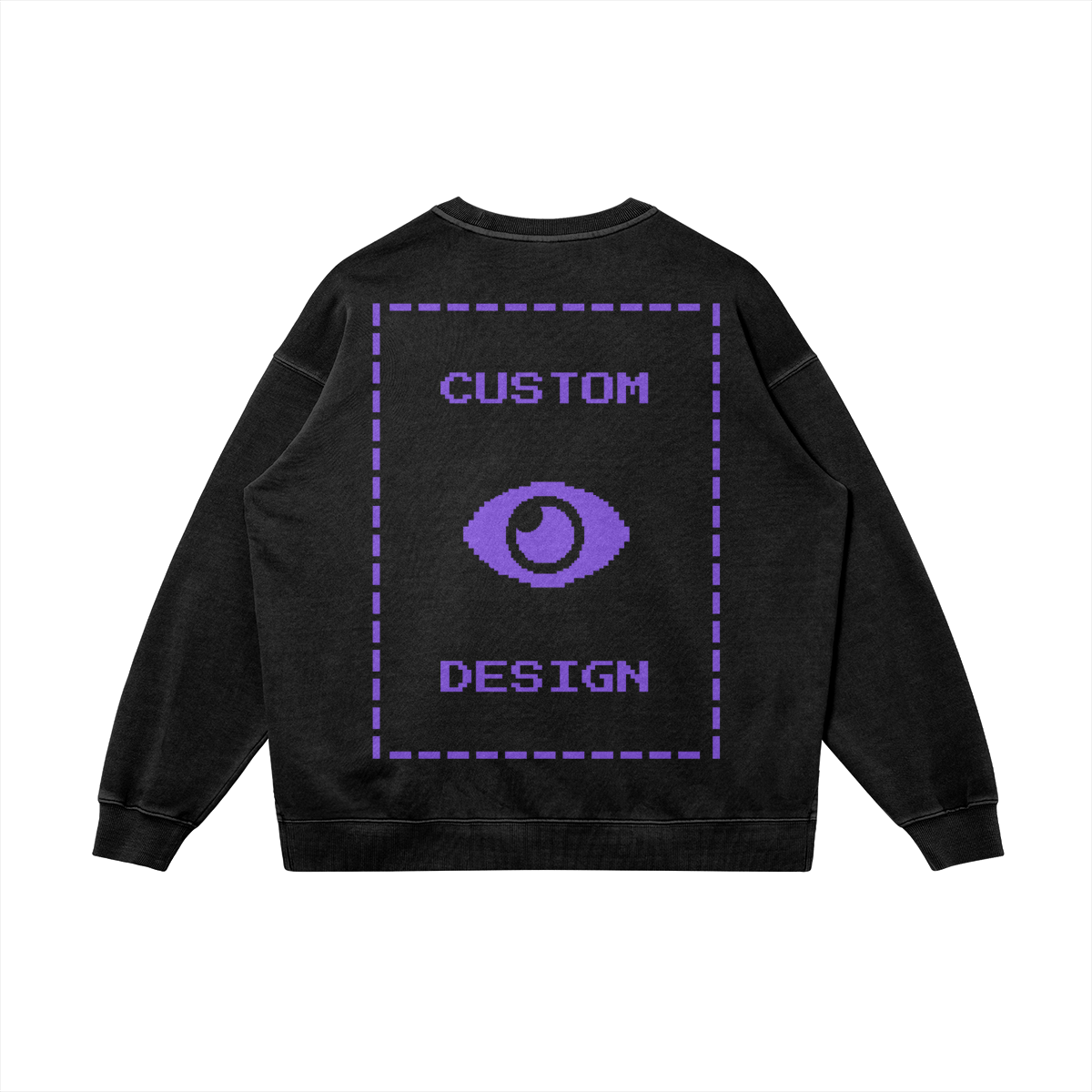 Pixelweaver Collection | PW Custom 380GSM Heavyweight Oversized Side Slit Faded Front & Back | DEJA