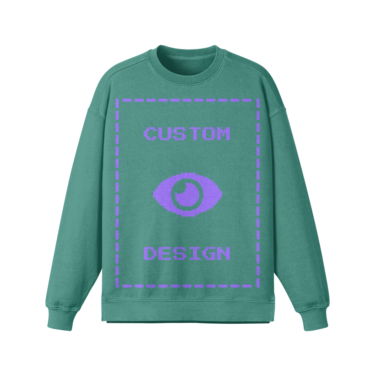 Pixelweaver Collection | PW Custom 380GSM Heavyweight Oversized Side Slit Faded Front & Back | DEJA