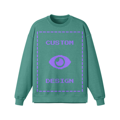 Pixelweaver Collection | PW Custom 380GSM Heavyweight Oversized Side Slit Faded Front & Back | DEJA