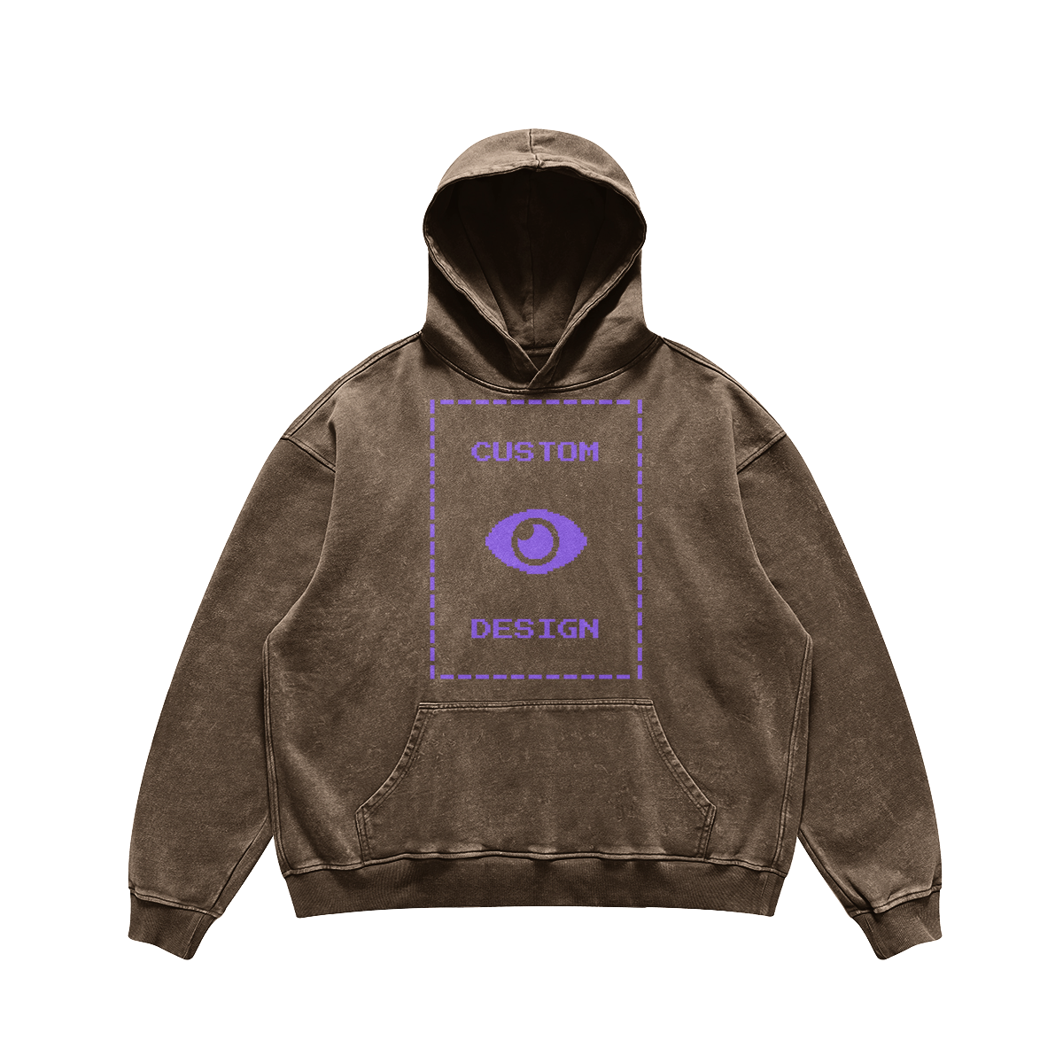 Pixelweaver Collection | PW Custom 440GSM Super Heavyweight Oversized Faded Hoodie Front | DEJA