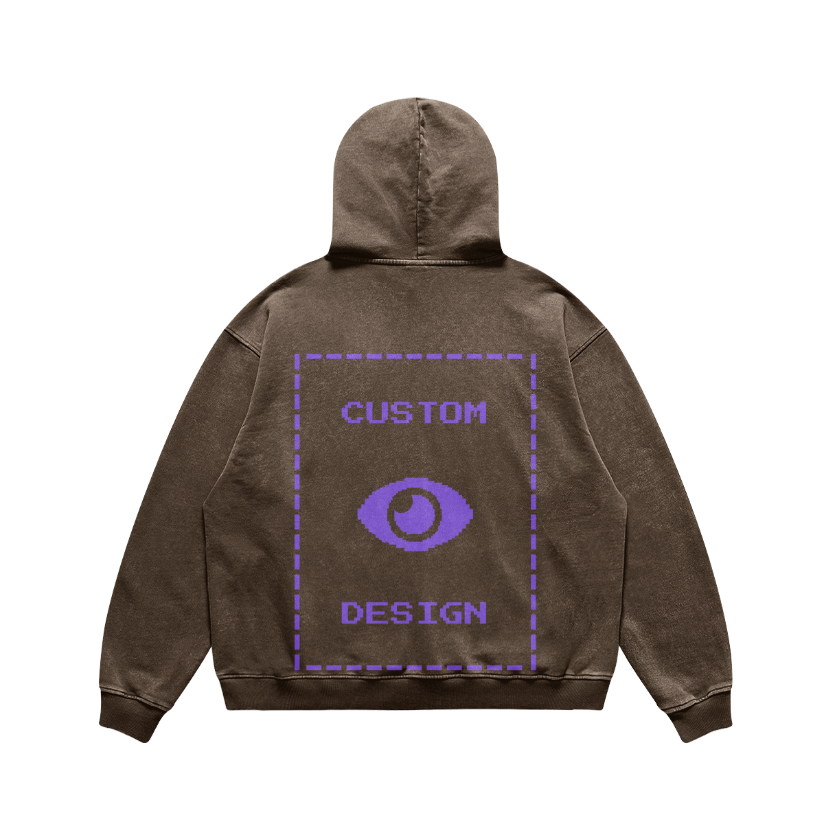 Pixelweaver Collection | PW Custom 440GSM Super Heavyweight Oversized Faded Hoodie Back | DEJA