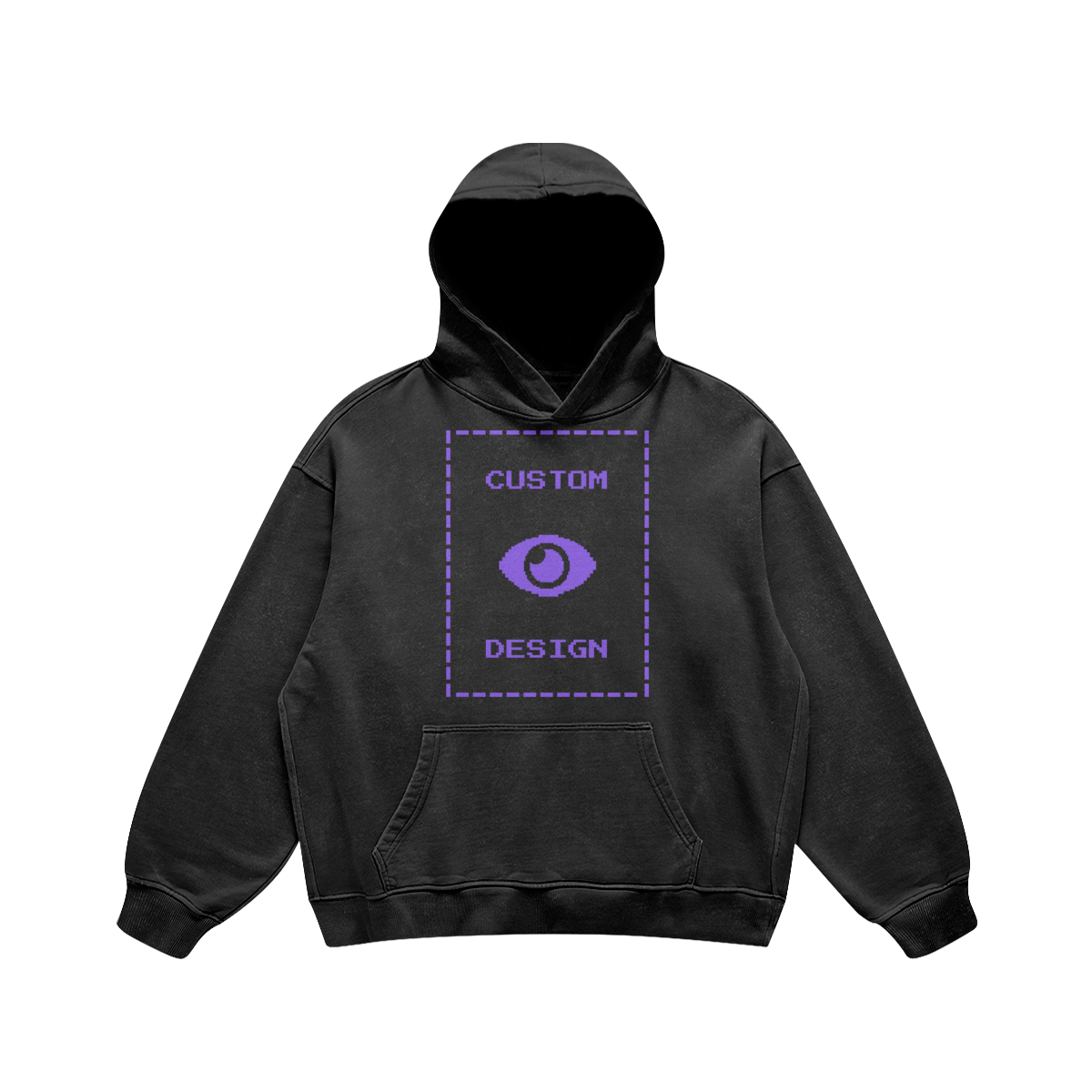 Pixelweaver Collection | PW Custom 440GSM Super Heavyweight Oversized Retro Hoodie Front | DEJA