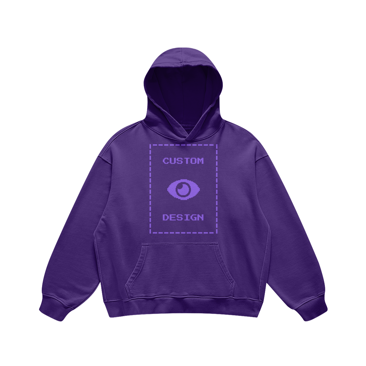 Pixelweaver Collection | PW Custom 440GSM Super Heavyweight Oversized Retro Hoodie Front | DEJA