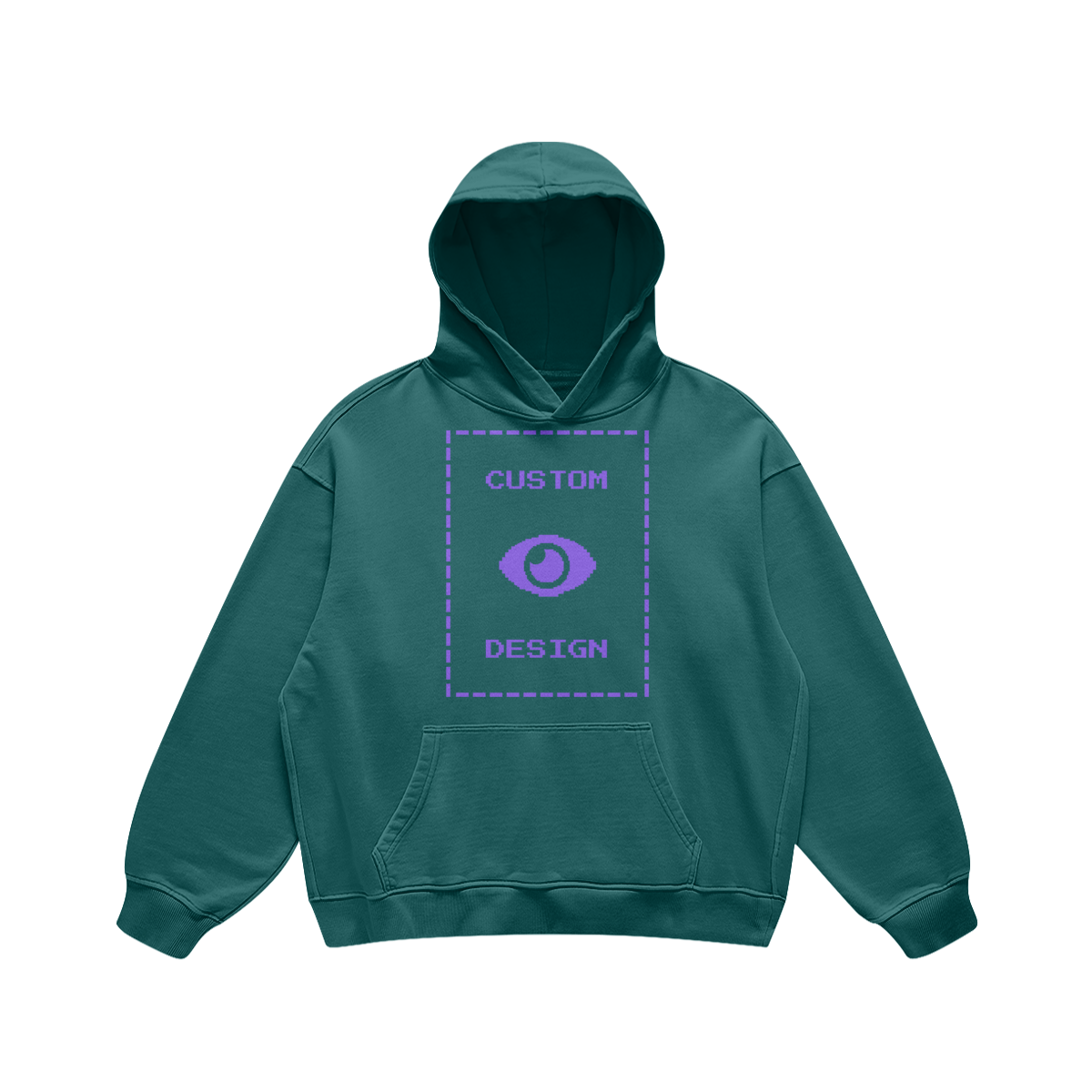 Pixelweaver Collection | PW Custom 440GSM Super Heavyweight Oversized Retro Hoodie Front | DEJA