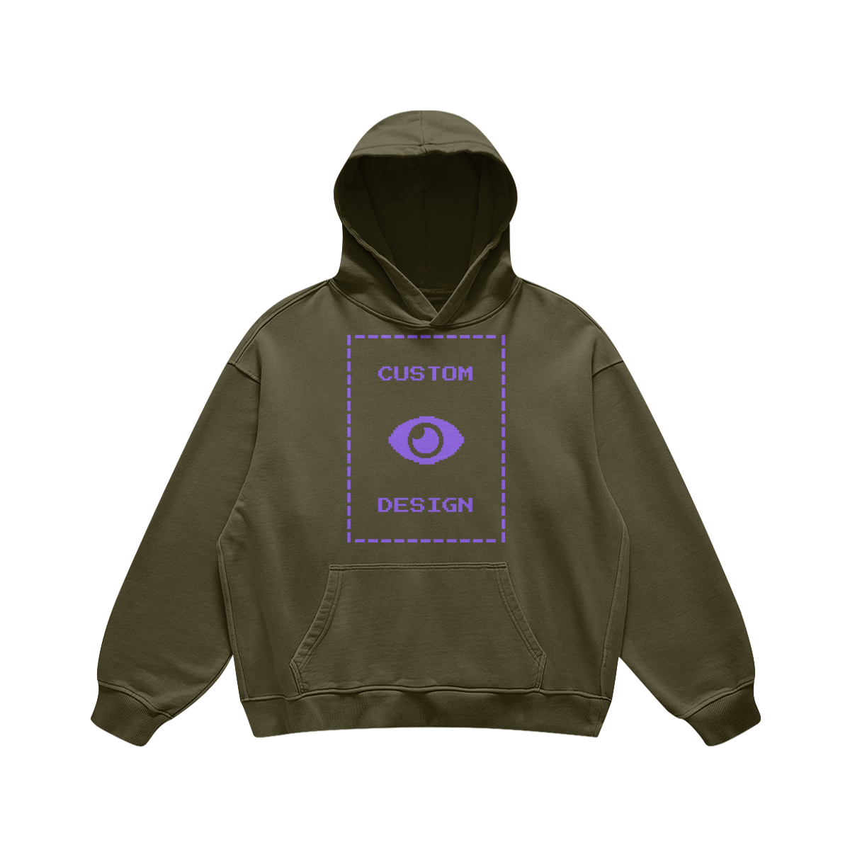 Pixelweaver Collection | PW Custom 440GSM Super Heavyweight Oversized Retro Hoodie Front | DEJA