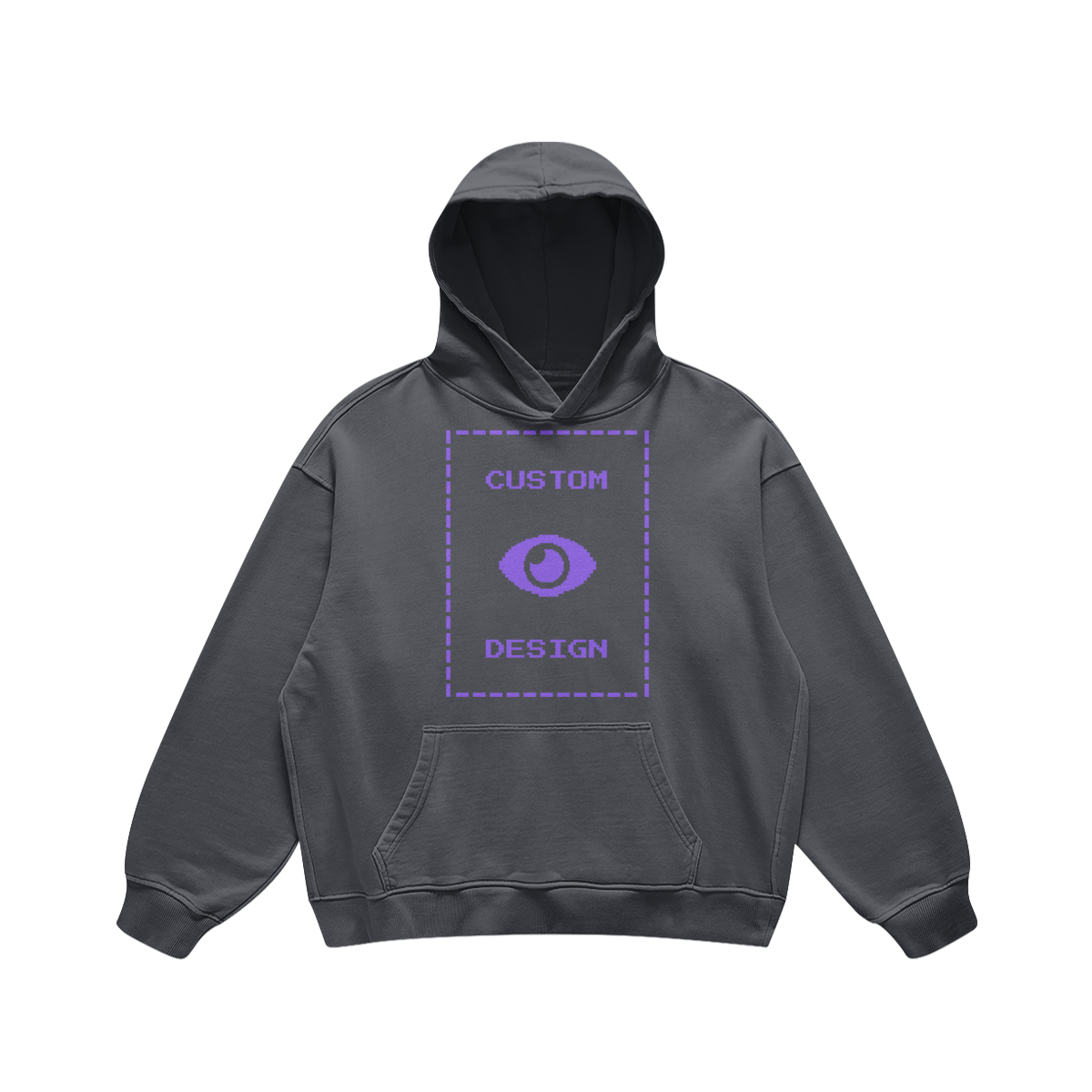 Pixelweaver Collection | PW Custom 440GSM Super Heavyweight Oversized Retro Hoodie Front | DEJA