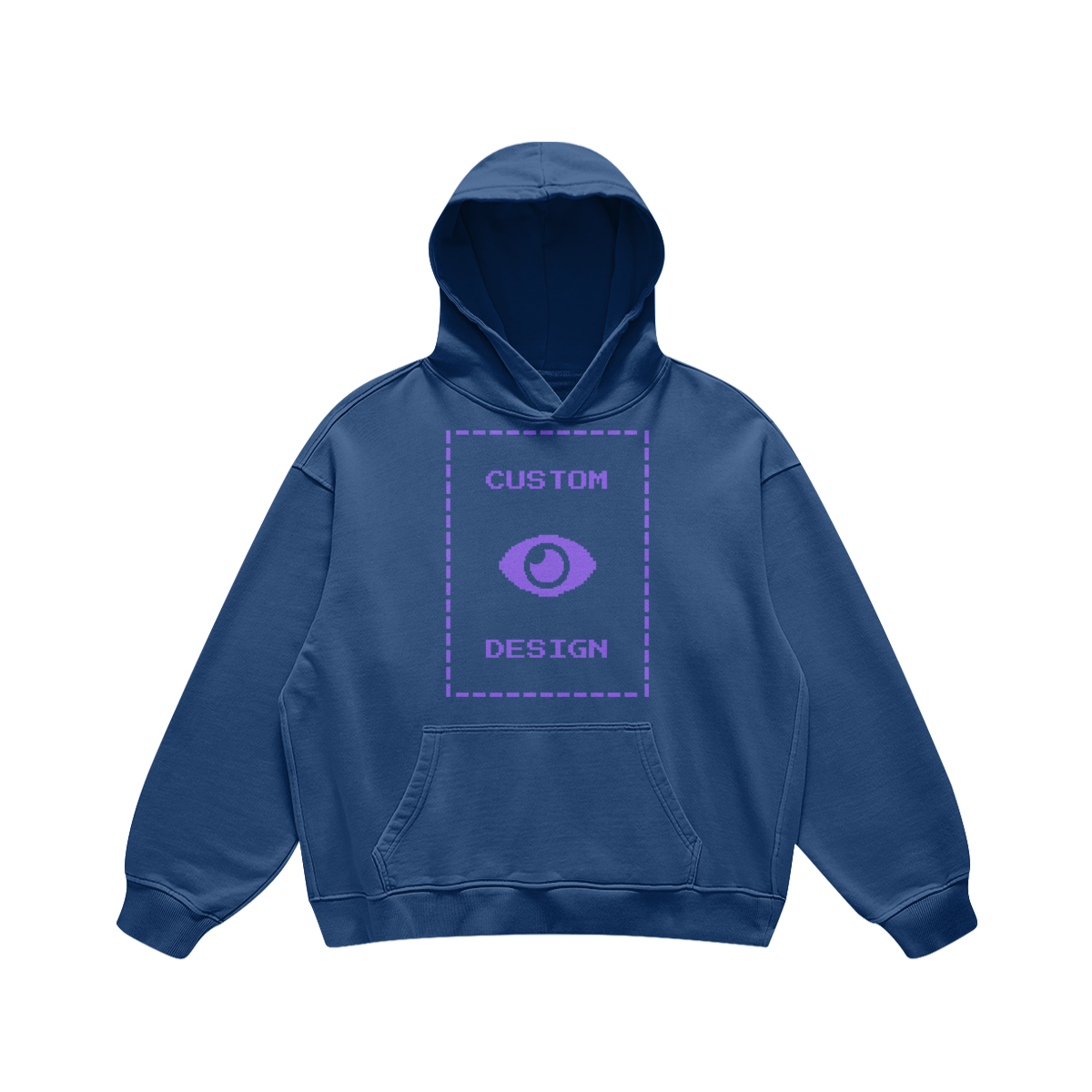 Pixelweaver Collection | PW Custom 440GSM Super Heavyweight Oversized Retro Hoodie Front | DEJA