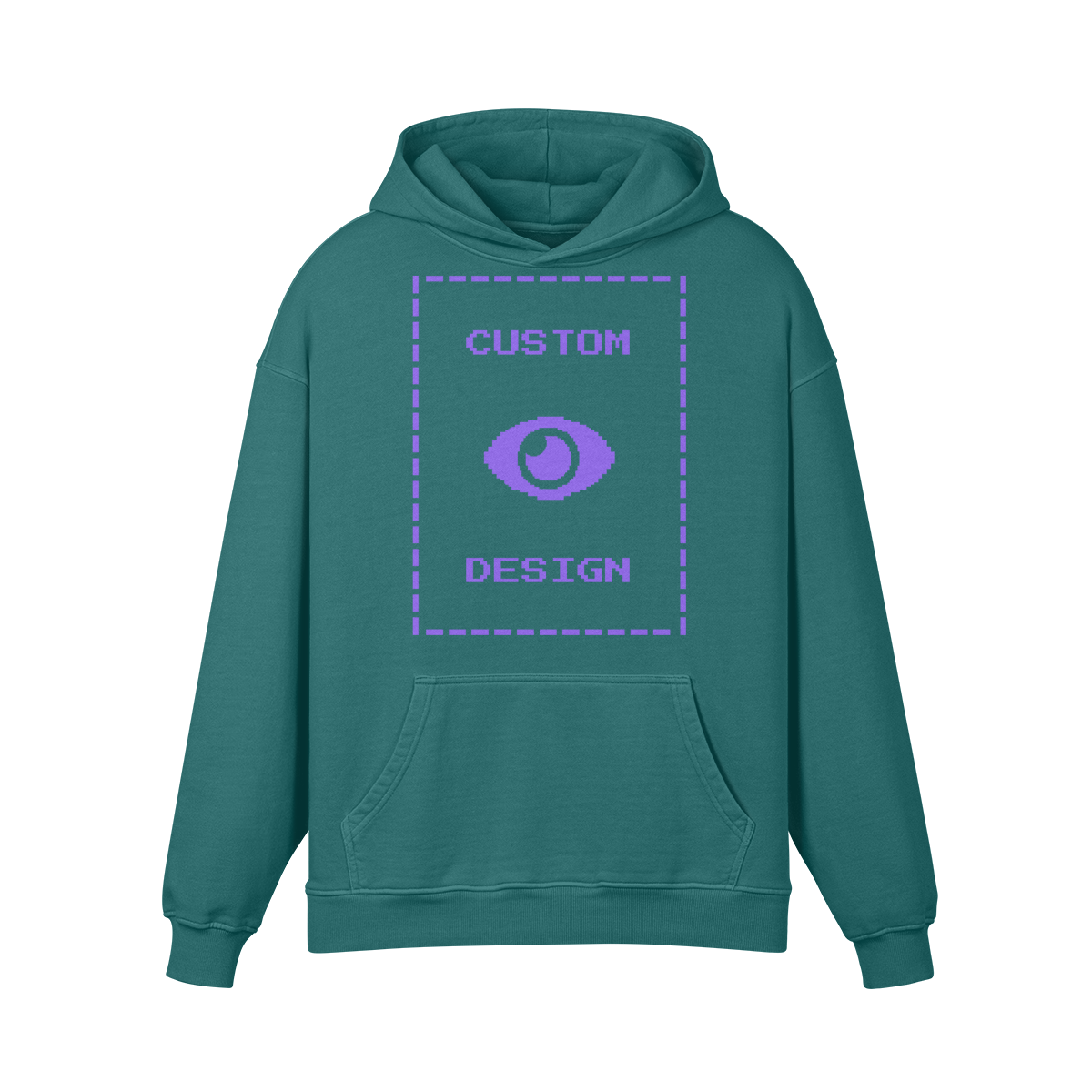 Pixelweaver Collection | PW Custom 440GSM Super Heavyweight Oversized Retro Hoodie Front | DEJA
