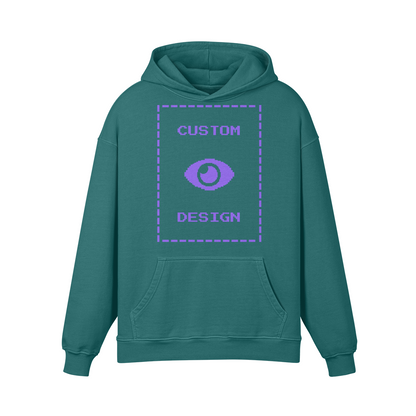 Pixelweaver Collection | PW Custom 440GSM Super Heavyweight Oversized Retro Hoodie Front | DEJA