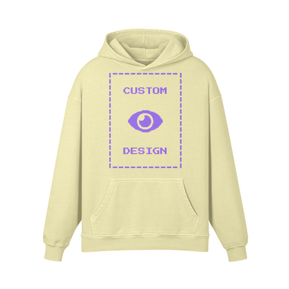 Pixelweaver Collection | PW Custom 440GSM Super Heavyweight Oversized Retro Hoodie Front | DEJA