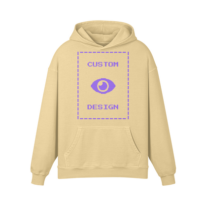 Pixelweaver Collection | PW Custom 440GSM Super Heavyweight Oversized Retro Hoodie Front | DEJA