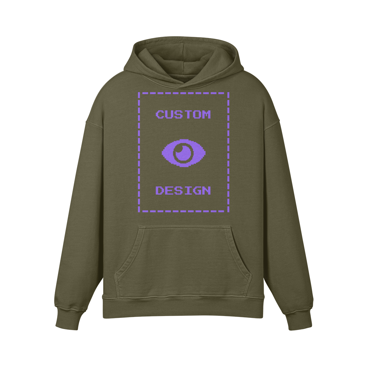 Pixelweaver Collection | PW Custom 440GSM Super Heavyweight Oversized Retro Hoodie Front | DEJA