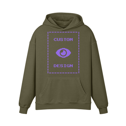 Pixelweaver Collection | PW Custom 440GSM Super Heavyweight Oversized Retro Hoodie Front | DEJA