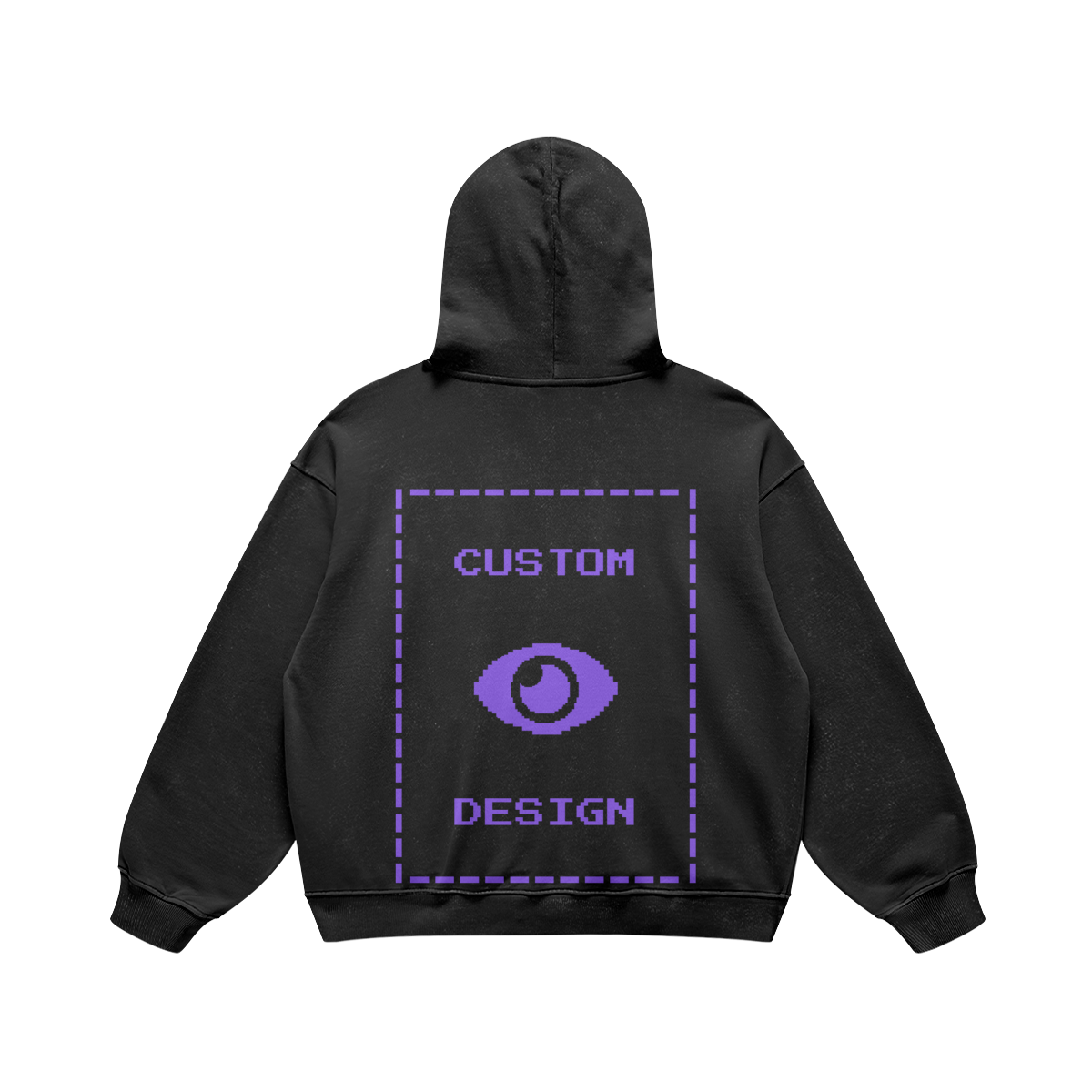 Pixelweaver Collection | PW Custom 440GSM Super Heavyweight Oversized Retro Hoodie Back | DEJA
