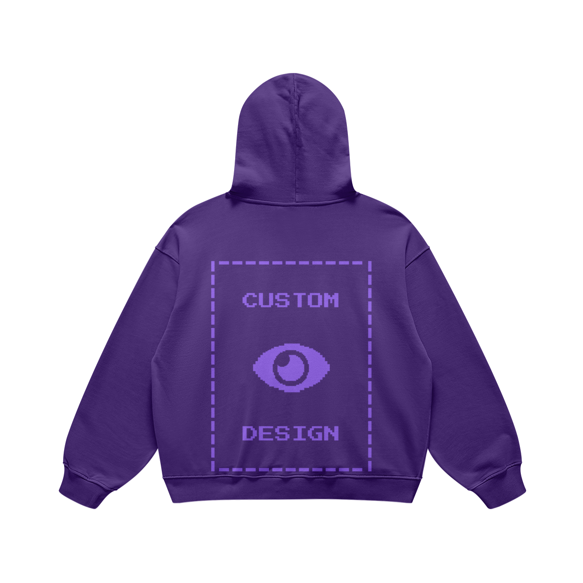 Pixelweaver Collection | PW Custom 440GSM Super Heavyweight Oversized Retro Hoodie Back | DEJA