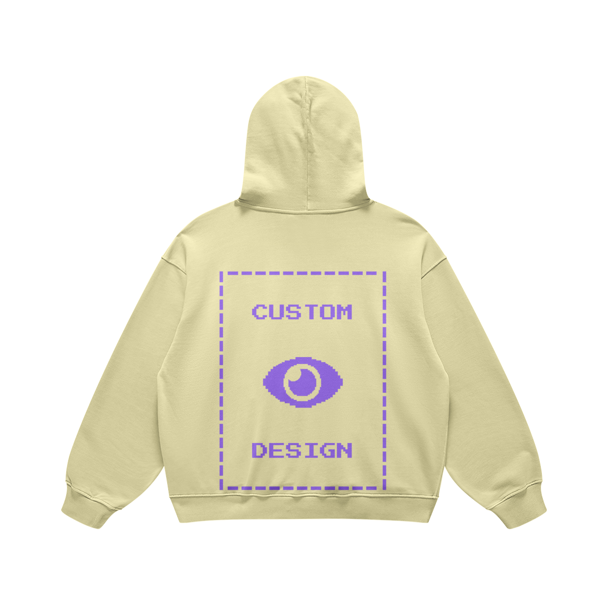 Pixelweaver Collection | PW Custom 440GSM Super Heavyweight Oversized Retro Hoodie Back | DEJA
