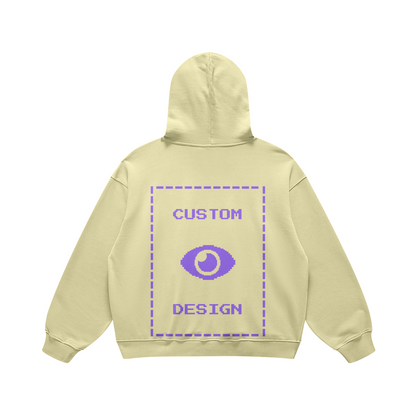 Pixelweaver Collection | PW Custom 440GSM Super Heavyweight Oversized Retro Hoodie Back | DEJA