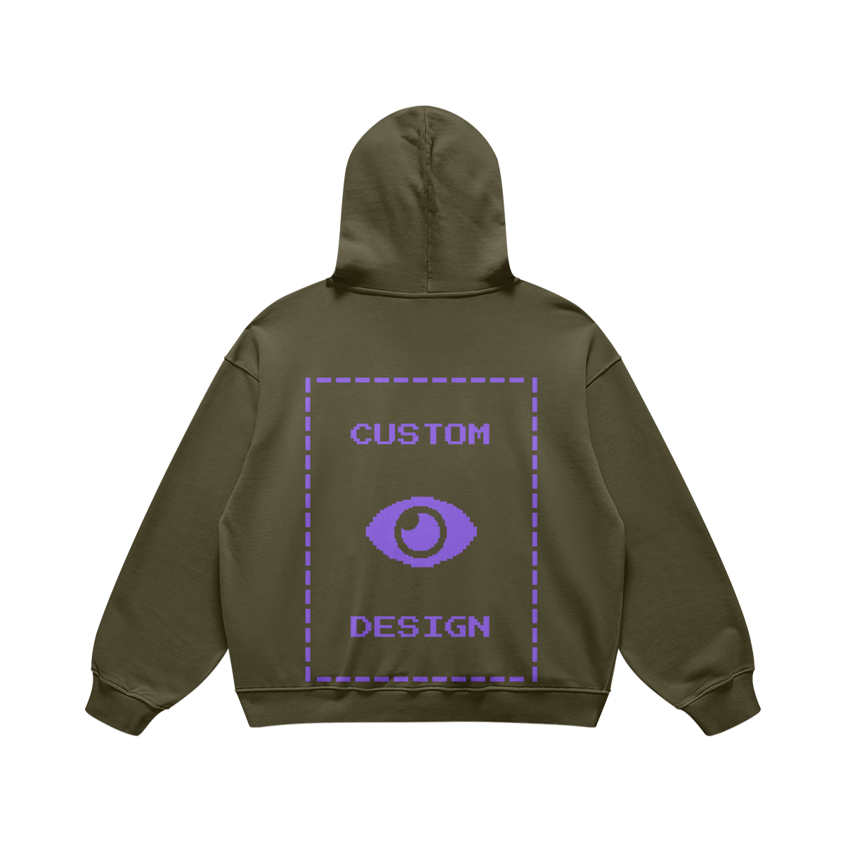 Pixelweaver Collection | PW Custom 440GSM Super Heavyweight Oversized Retro Hoodie Back | DEJA